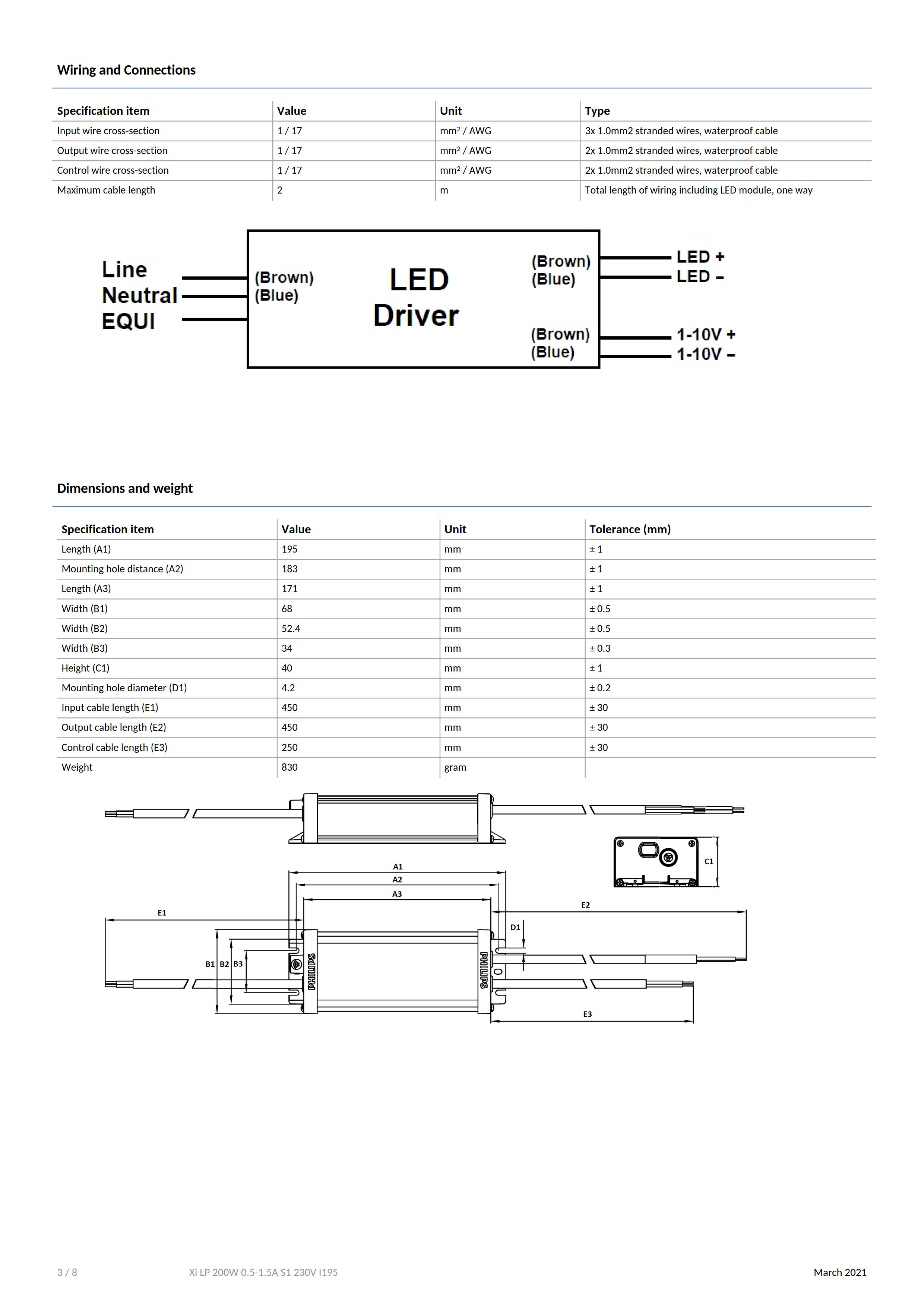 PHILIPS Xi LP 200W 0.5-1.5A S1 230V I195 G4 929002823380