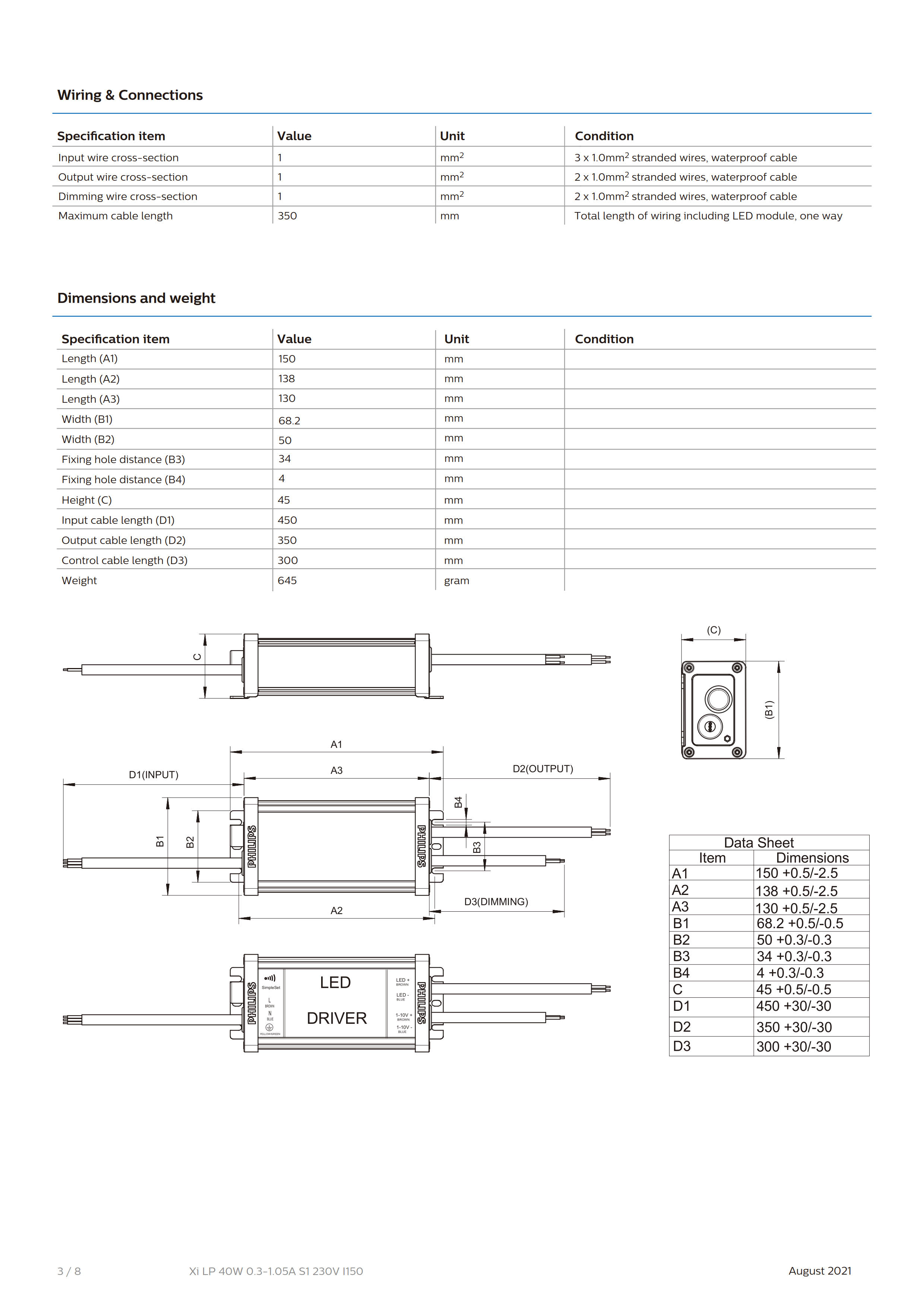 PHILIPS Xi LP 40W 0.3-1.05A S1 230V I150 929002103380