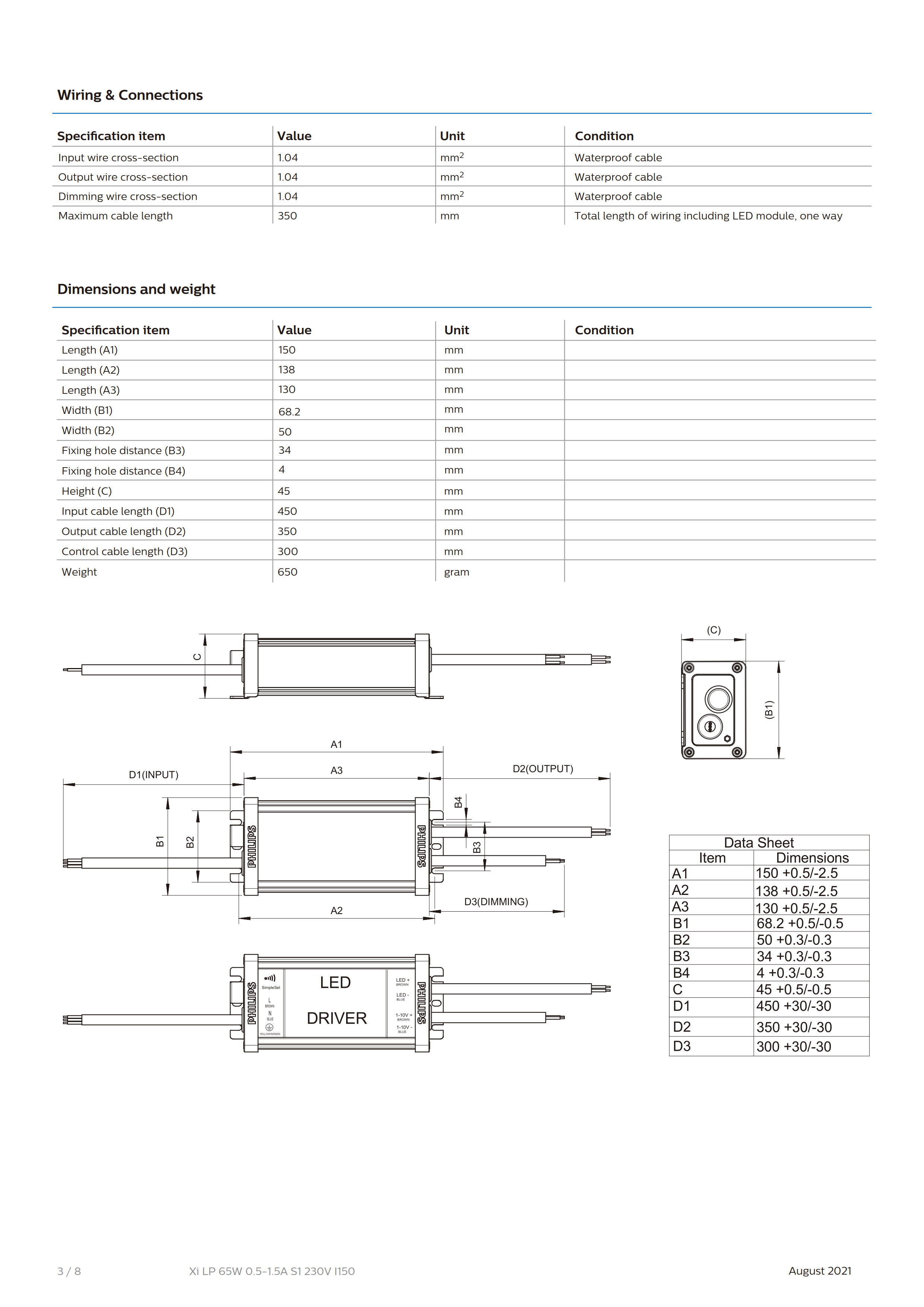 PHILIPS Xi LP 65W 0.5-1.5A S1 230V I150 G3 929001474180