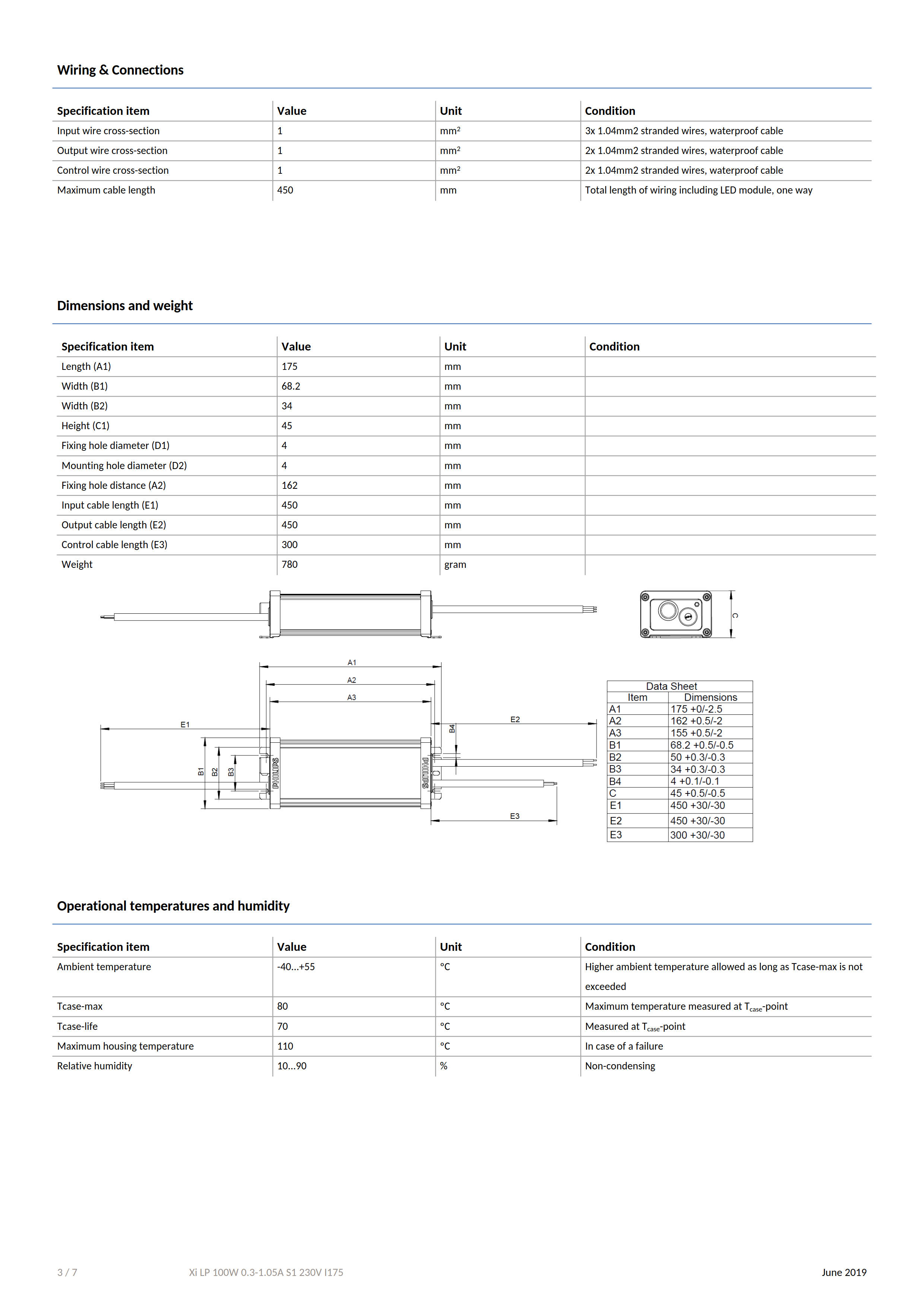 PHILIPS Xi LP 100W 0.3-1.05A S1 230V I175 929001407280