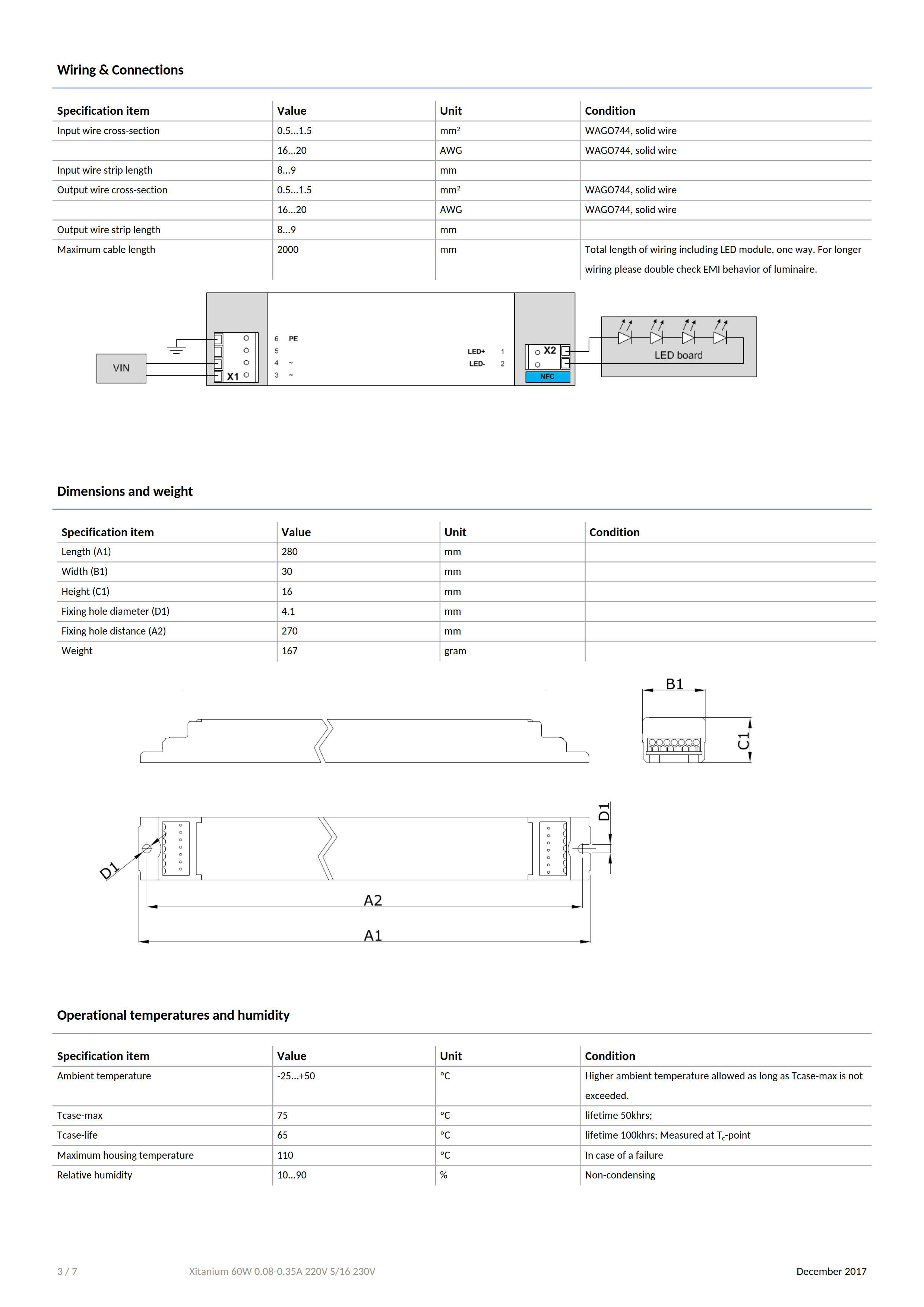 PHILIPS Xitanium 60W 0.08-0.35A 220V S/16 230V 929001557506