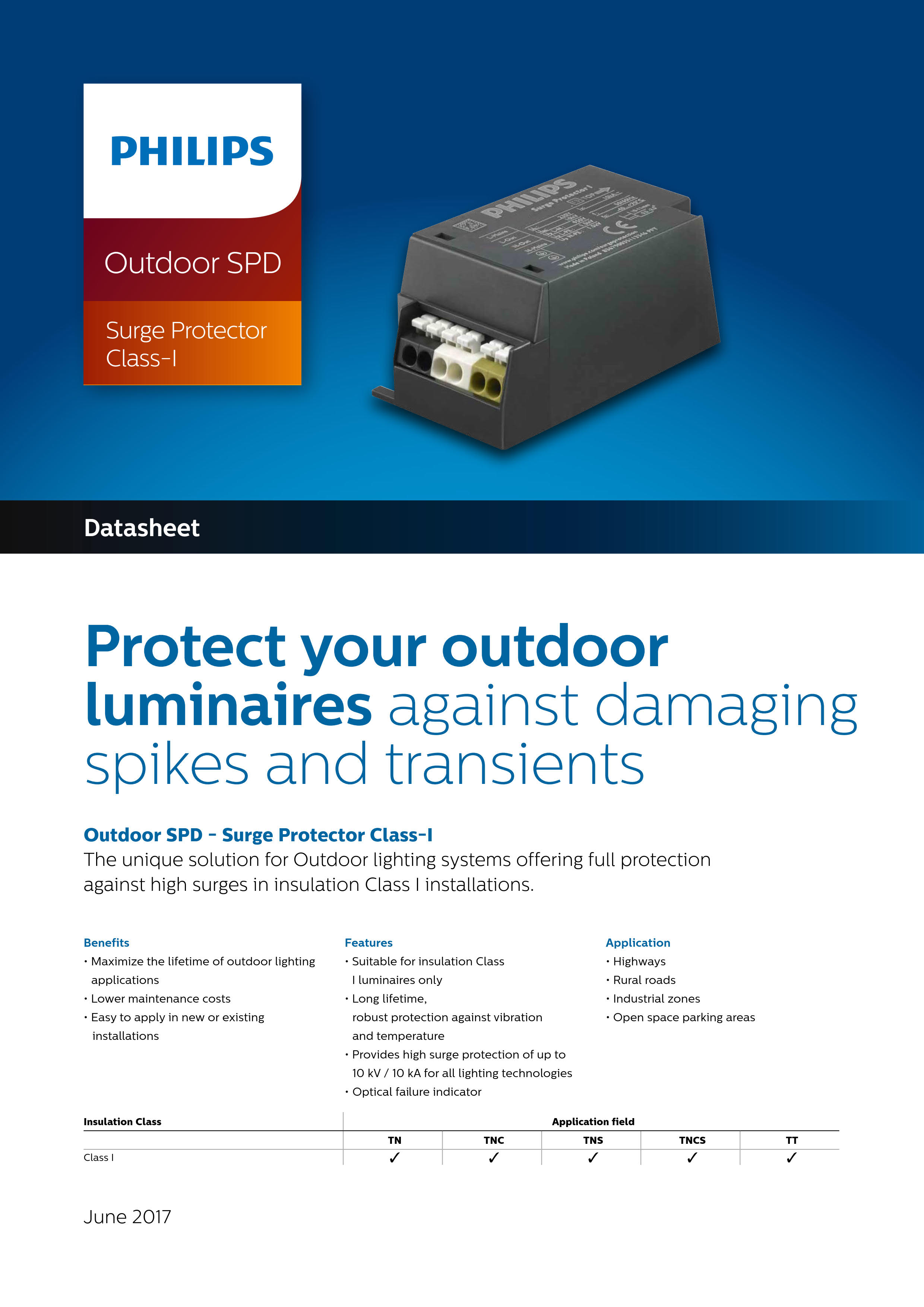 PHILIPS SPD Outdoor SPD Surge Protector Class-I 929001607006