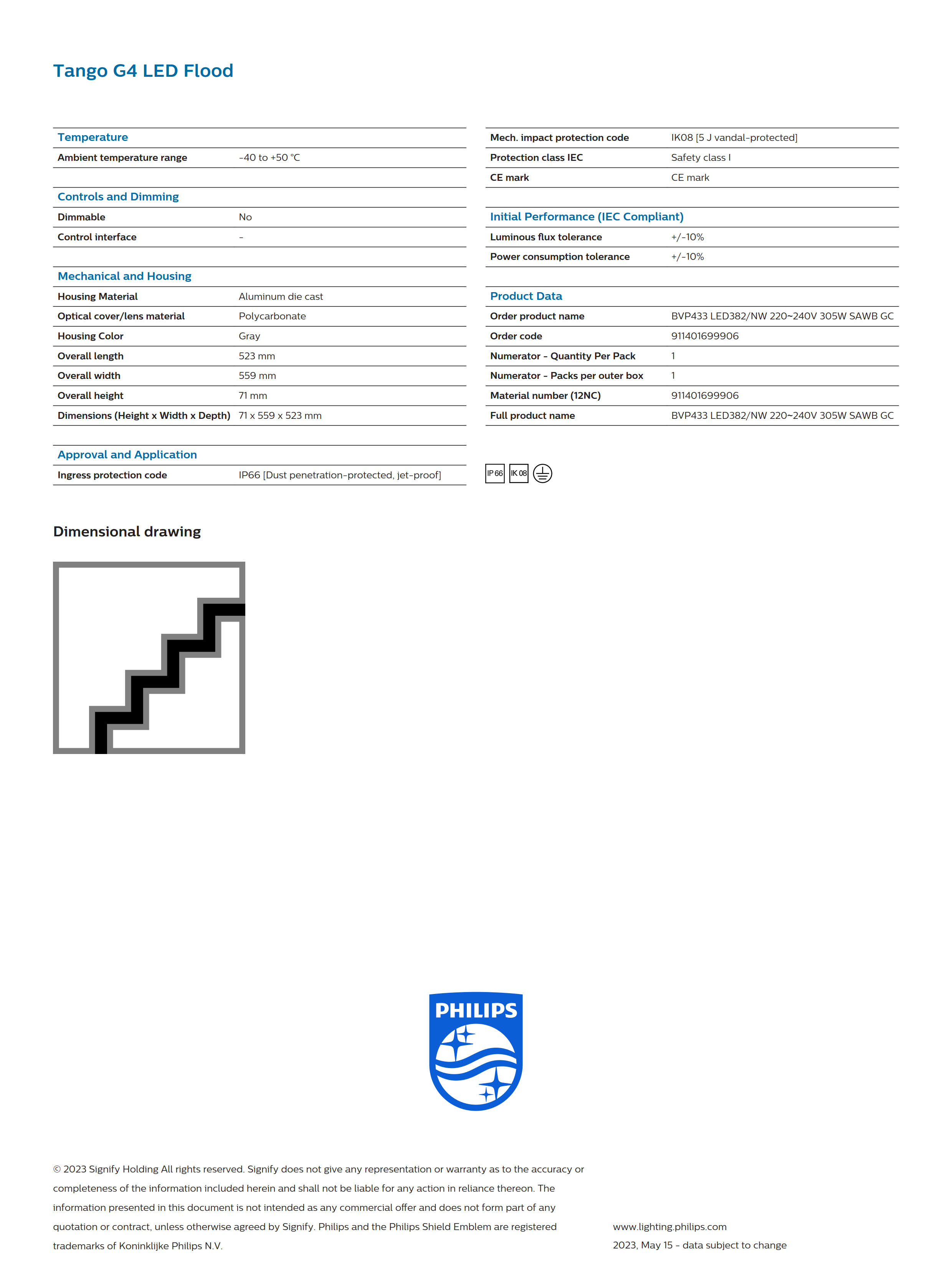 PHILIPS BVP433 LED382/NW 220~240V 305W SAWB GC 911401699906 PHILIPS BVP433 LED382/NW 220~240V 305W SAWB GC 911401699906