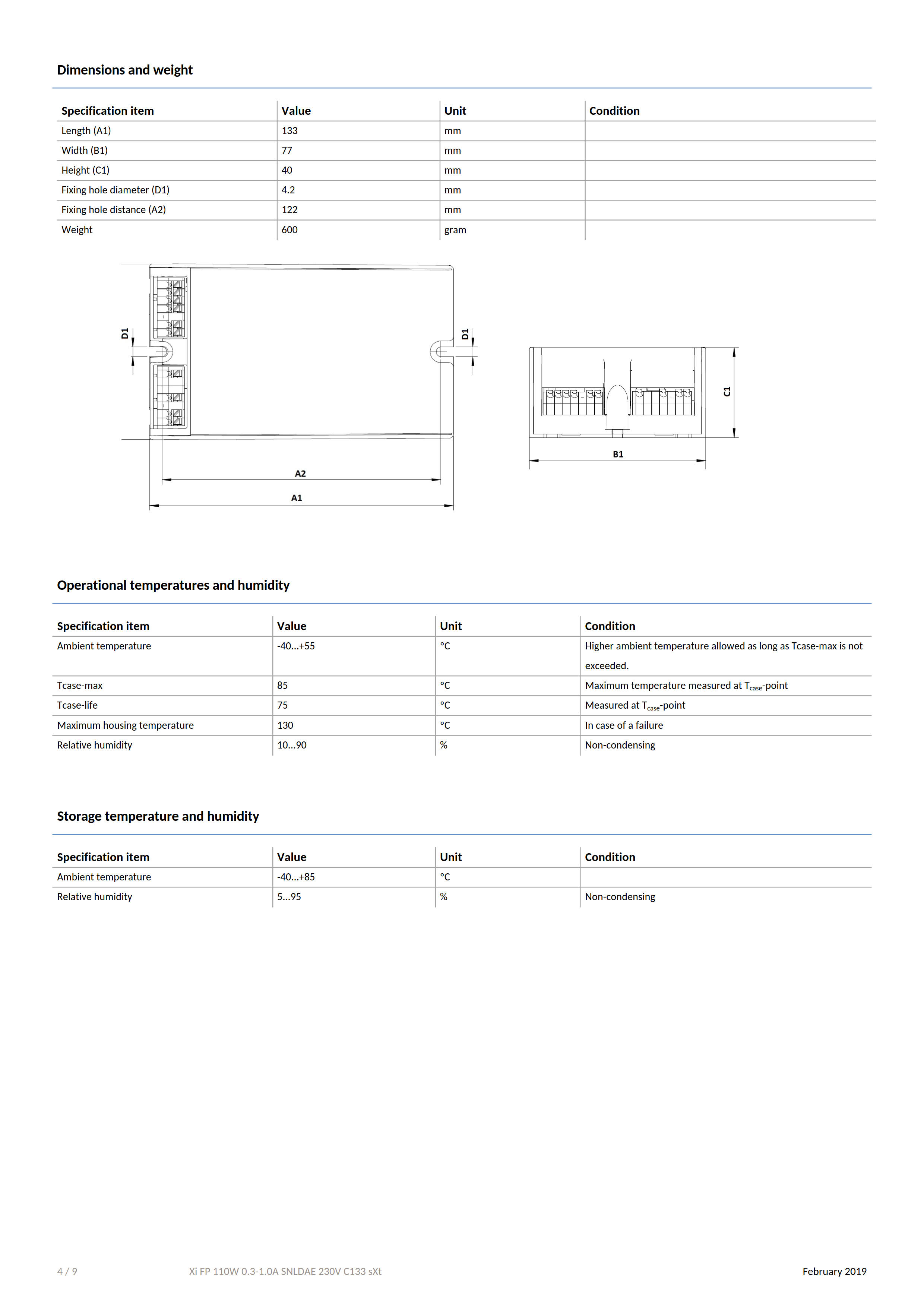 PHILIPS Xi FP 110W 0.3-1.0A SNLDAE 230V C133 sXt 929001639106