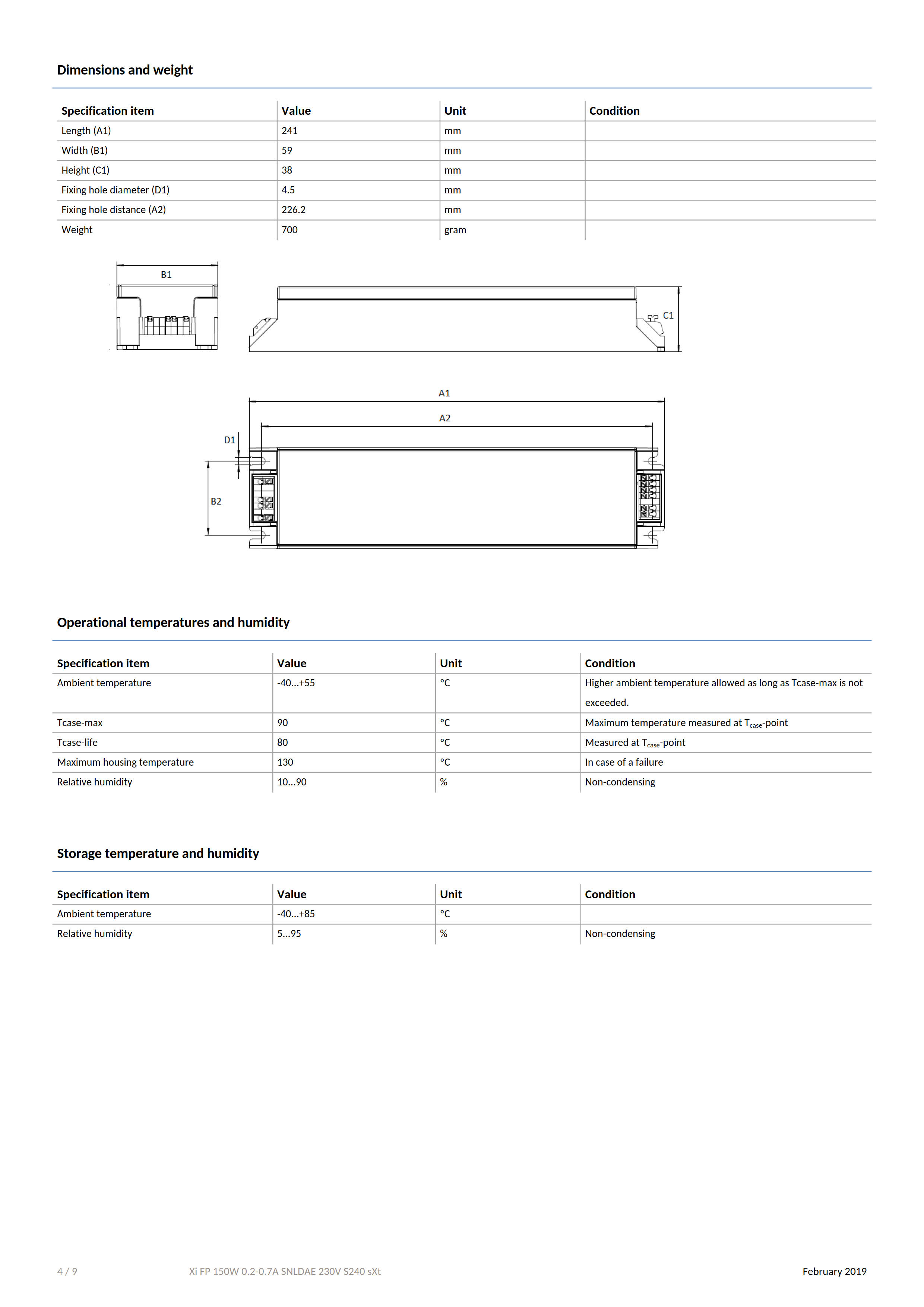 PHILIPS Xi FP 150W 0.2-0.7A SNLDAE 230V S240 G2 929001644206