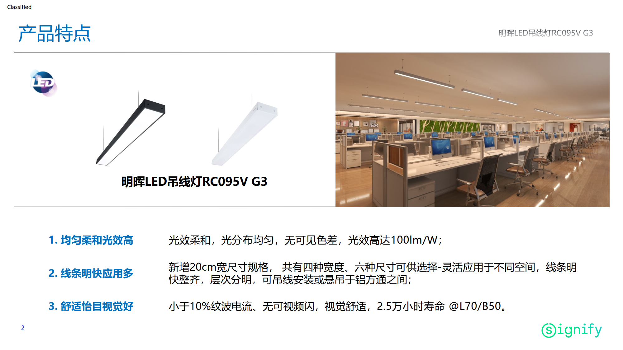 PHILIPS LED Linear light RC095V G3 available now！