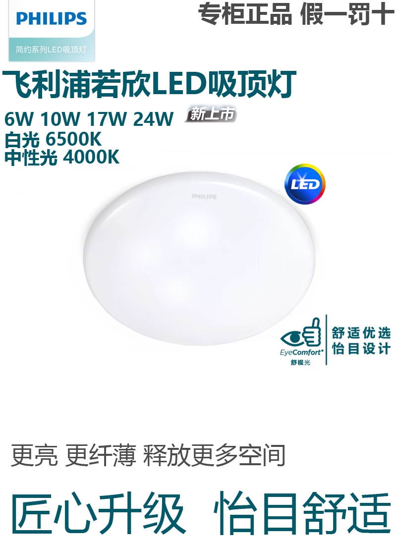 PHILIPS LED Ceiling light led recessed light Ruoxin CL200 G2 65K 17W 915005773909