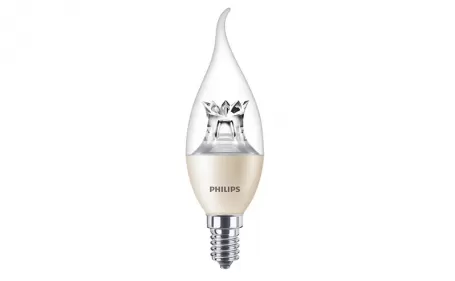 PHILIPS dimmable Bulb MASTER LEDcandle DT 2.8-25W E14 BA38 CL 929002490602